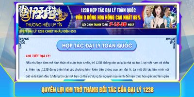 Mức hoa hồng dành cho Đại lý 123B lên tới 48%