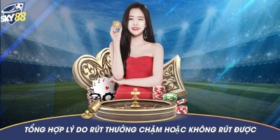 Lý do mà người chơi không thể rút tiền về tài khoản và tiền không được nhận nhanh