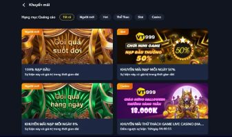 Các loại khuyến mãi phổ biến tại VT999