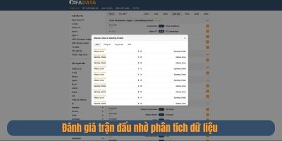 Đánh giá trận đấu nhờ phân tích dữ liệu 