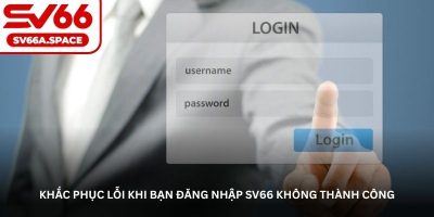 Khắc phục lỗi khi bạn đăng nhập SV66 không thành công